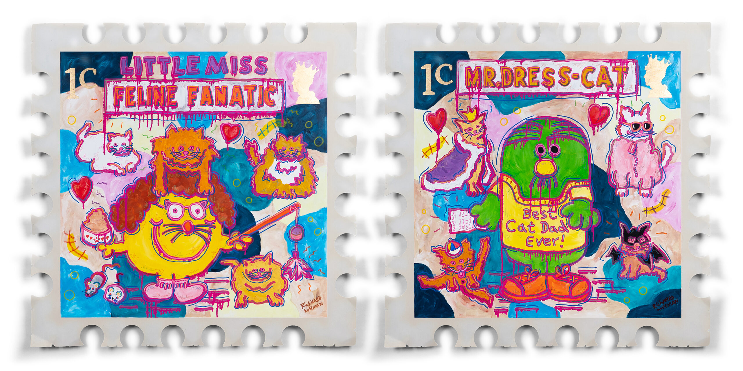 Little Miss Feline Fanatic and Mr Dress Cat